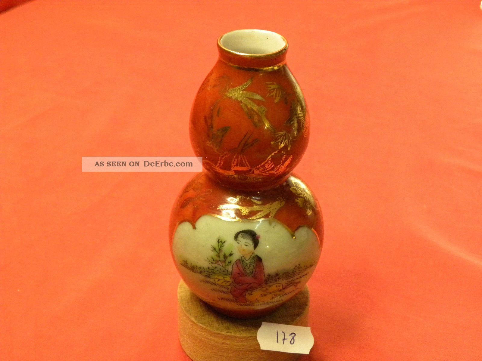 178) Miniatur Vase 13 Cm,  Bodenmarke China Um 1960 Entstehungszeit nach 1945 Bild