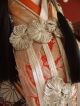 Old Gofun Handmade Rare Japanese Iki Ningyo Doll Silk 70cm 27,  5 Inch Oiran Asiatika: Japan Bild 6