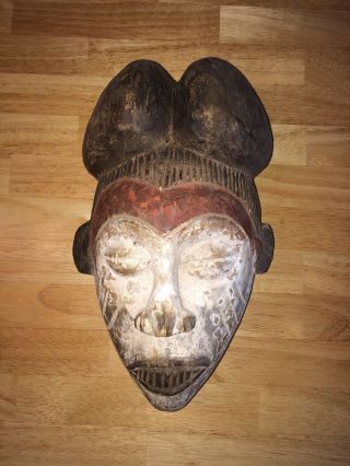Alte Afrikanische Maske Der Baule Bild