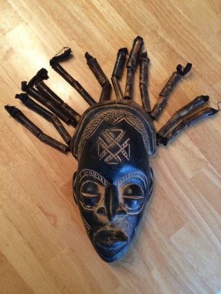 Alte Afrikanische Rasta Maske Der Chokwe Bild