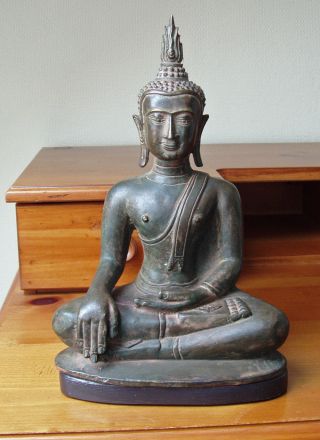 Buddha Skulptur Bronze Bild