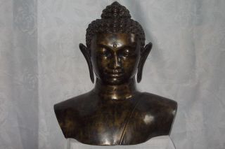 Buddha BÜste Skulptur Bronze,  Neuwertig,  RaritÄt Bild