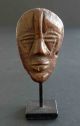 Seltene,  Alte Afrikanische Miniatur - Maske,  Höhe Ca.  6,  5 Cm,  Metallsockel Entstehungszeit nach 1945 Bild 7