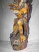 Große ältere Skulptur Holzfigur Garuda Gottheit Bali Indonesien Schnitzerei Asiatika: Südostasien Bild 3