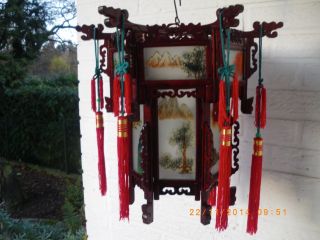 Orig.  Chinesische Traditionelle Deko Lampe.  Bitte Ansehen. Bild