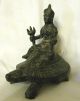 Alte Khmer - Darstellung,  Gott Indra Auf Der Schildkröte Akupara,  Sehr Selten Entstehungszeit nach 1945 Bild 2