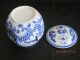 Alt Blau Weiß Chinesischen Porzellanvase Mit Deckel Entstehungszeit nach 1945 Bild 6