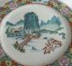 Porzellan Schmuck Teller Sammelteller China Handgemalt Mit Firmenmarke Entstehungszeit nach 1945 Bild 1