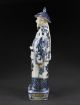 28cm Sammeln Alte Handbemalt Herrscher Kaiser Skulpturen,  Porzellan Blaumalerei Asiatika: China Bild 4
