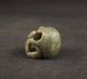 Alte Schädel Anhänger Skulpturen,  Natürlicher Jade Stein,  China Selten Asiatika: China Bild 2