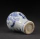 Sammeln Alte Handbemalt Drache Vase,  Porzellan Blaumalerei,  China Selten Asiatika: China Bild 5