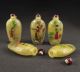 Schöne 5 X Glas Edeldame Adlige Snuff Bottles,  China Selten Entstehungszeit nach 1945 Bild 3