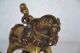 Antikes Messing Pferd Spielzeug Handarbeit Auf Räder 1,  1 Kg Sehr Selten Asiatika: Indien & Himalaya Bild 7