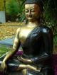 Wunderschöne,  Sehr Feine Sakyamuni Buddha Statue Bronze Aus Tibet 6 Kilo Entstehungszeit nach 1945 Bild 3
