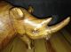 Afrikanisches Massiv - Holz - Nashorn In Höhe 21cm Entstehungszeit nach 1945 Bild 1