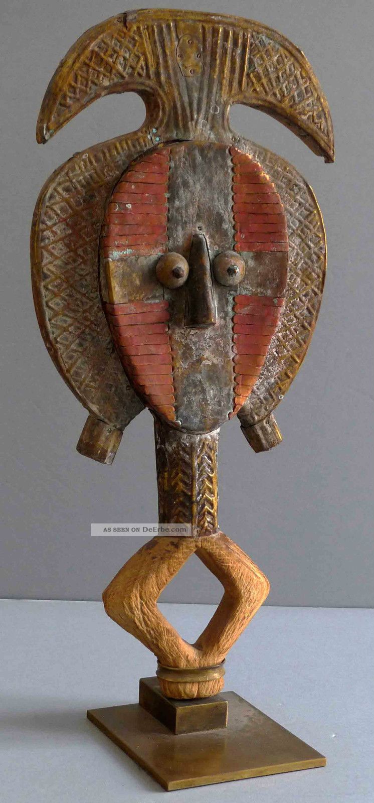 Alte Afrikanische Reliquiar - Figur Des Stammes Der Kota (nordosten Gabun) Entstehungszeit nach 1945 Bild