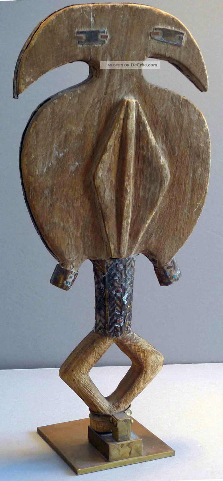 Alte Afrikanische Reliquiar - Figur Des Stammes Der Kota (nordosten Gabun)