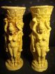 2 X Ausergewönliche Figürliche Vase Aus Stein.  Asiatika - 3,  3 Frauen Entstehungszeit nach 1945 Bild 2