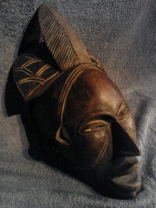 Afrikanische Stammeskunst Grosse Maske Der Idoma,  Nigeria Afrika Bild