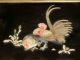 Dachbodenfund Altes Bild Intarsien Perlmutt Asiatika China Japan Entstehungszeit nach 1945 Bild 2