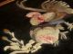 Dachbodenfund Altes Bild Intarsien Perlmutt Asiatika China Japan Entstehungszeit nach 1945 Bild 6