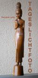 Zierliche Sawatee Skulptur - Thailand - 50cm - Holz - Handgeschnitzt - 1960er 1950-1999 Bild 6