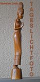 Zierliche Sawatee Skulptur - Thailand - 50cm - Holz - Handgeschnitzt - 1960er 1950-1999 Bild 7