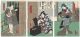 U K I Y O - E: Utagawa Kunisada - Triptychon (1859) Asiatika: Japan Bild 5