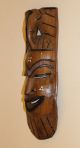 Afrikanische Maske Aus Edelholz - Handgeschnitzt Entstehungszeit nach 1945 Bild 2