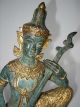 Selten Gr.  Alte Bronze/messing Figur: Tempel - Musiker A.  Nachlaß Asiatika: Indien & Himalaya Bild 3