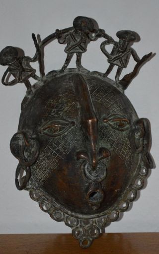 Bronze Kolonie - Maske Der Dogon,  Burkina Faso,  Afrika Bild