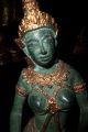 Buddha Figur Statue Tempelwächter Tempelmusikerin Göttin Bronze Teilw.  Vergoldet Entstehungszeit nach 1945 Bild 1