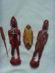 Afrikanische Holzschnitzerei,  Holzfiguren Mit Glasperlen,  Südafrika,  Deco, Entstehungszeit nach 1945 Bild 1