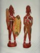 Afrikanische Holzschnitzerei,  Holzfiguren Mit Glasperlen,  Südafrika,  Deco, Entstehungszeit nach 1945 Bild 2