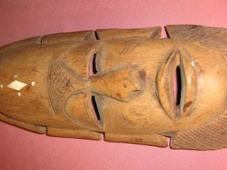 Afrikanische Holz - Maske Kunst Schnitzerei Afrika Masken Bild