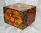 Lama Box Schatzkiste Schmuckkasten Aus Holz Bemalt Nr.  3 Handarbeit Nepal Tibet Entstehungszeit nach 1945 Bild 2