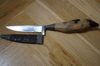 Puma Solingen Jagdnicker / Trachtenmesser / Lederhosen - Messer Mit Refussgriff Bild