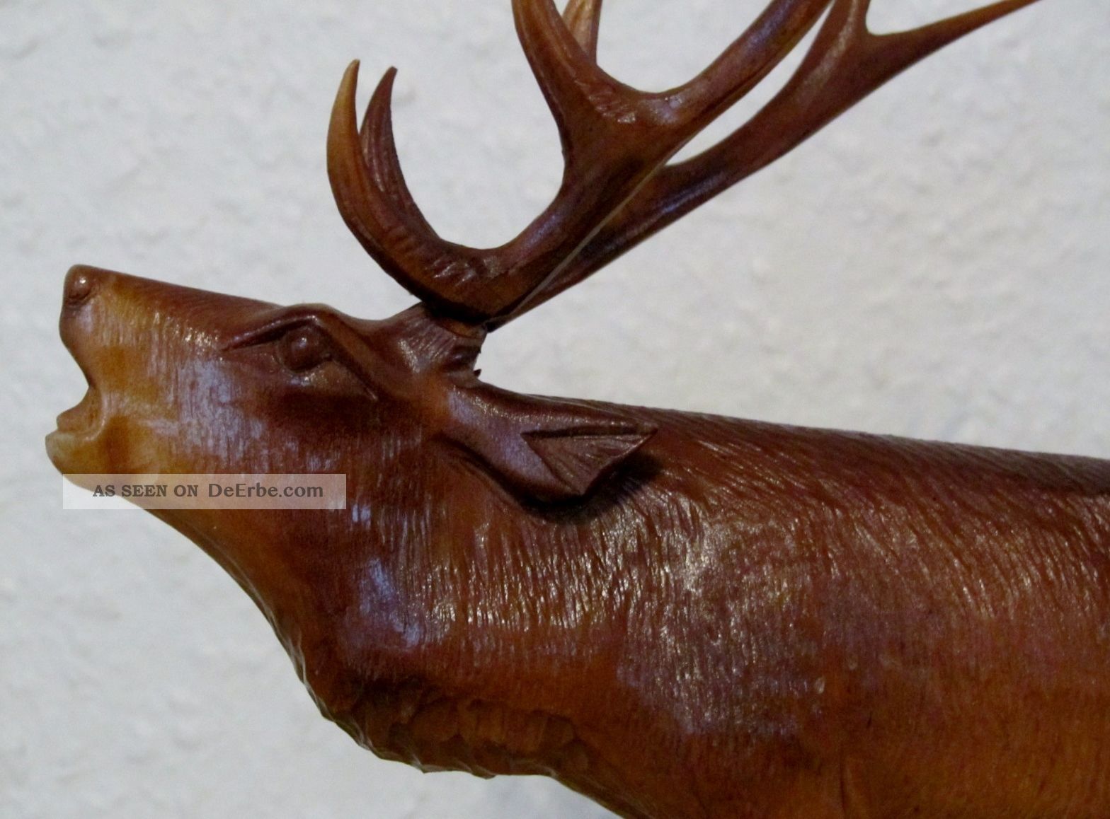 Toller Hirsch Skulptur,  Geschnitzt Und Eine Zugabe Jagd & Fischen Bild