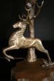 Repräsentative Bronze Tischlampe,  Hirsch Figürlich,  Art Deco Um 1930 Antike Originale vor 1945 Bild 7