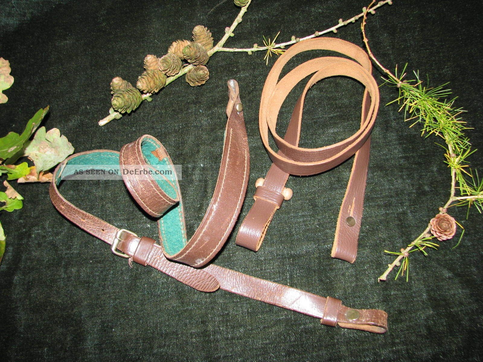 Gewehrriemen Jagdzubehör Trageriemen Konvolut Jagd Zubehör Tragegurt Gewehr Alt Jagd & Fischen Bild