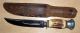 Hugo Koller Altes Jagdmesser Taschenmesser Solingen Horngriff Jagd & Fischen Bild 3