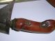 Altes Jagdmesser Aus Indonesien,  Holzverzierung,  Damastklinge In Handarbeit Um1900 Jagd & Fischen Bild 8