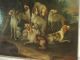 Altes Barockes Jagdgemälde Mit Hunden Um 1750 Gemälde 1700-1799 Bild 3