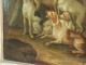 Altes Barockes Jagdgemälde Mit Hunden Um 1750 Gemälde 1700-1799 Bild 7