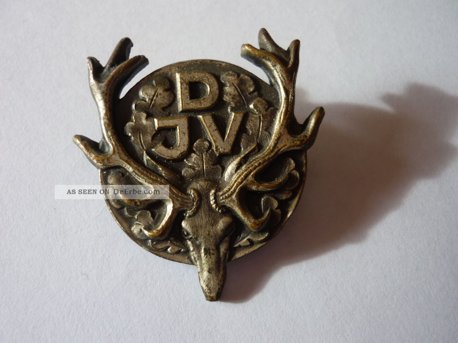 Großer Alte Djv Plakette Anstecknadel Brosche Jagd Jäger Oktoberfest Jagd & Fischen Bild