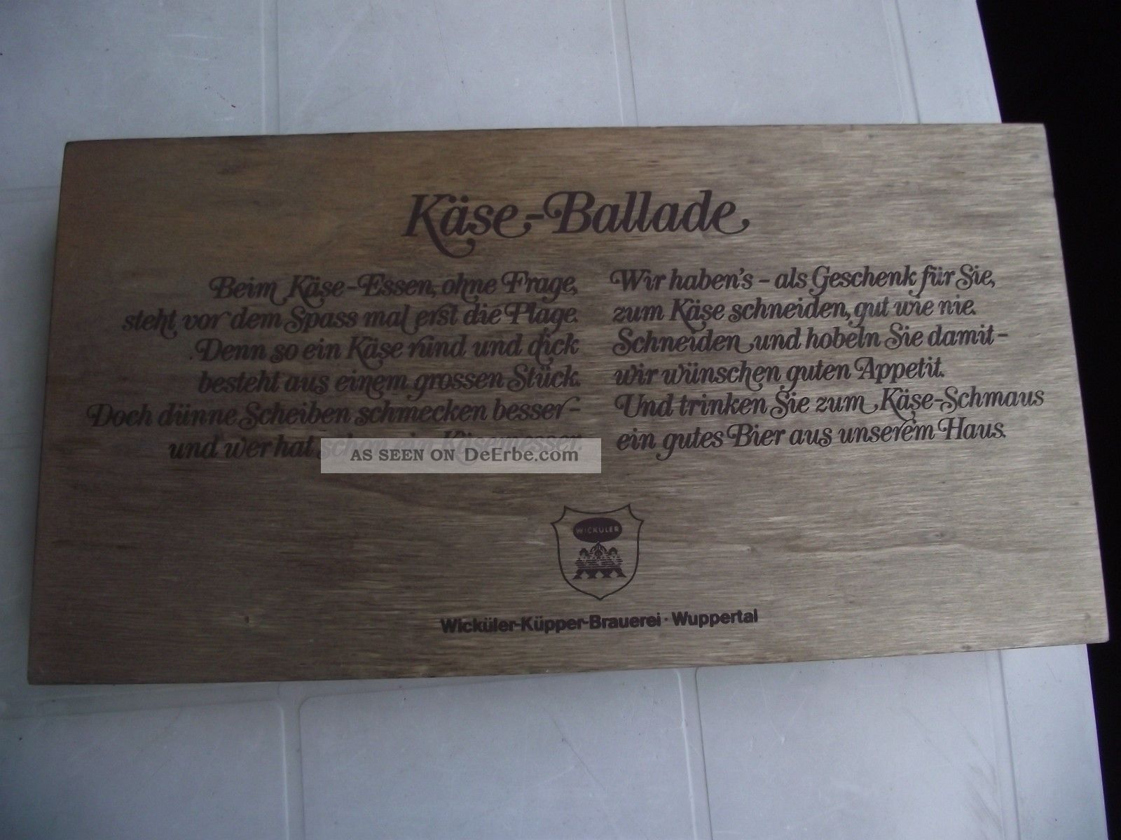 Wicküler Brauerei Käse Ballade Käsebesteck Horngriffe Jagd & Fischen Bild