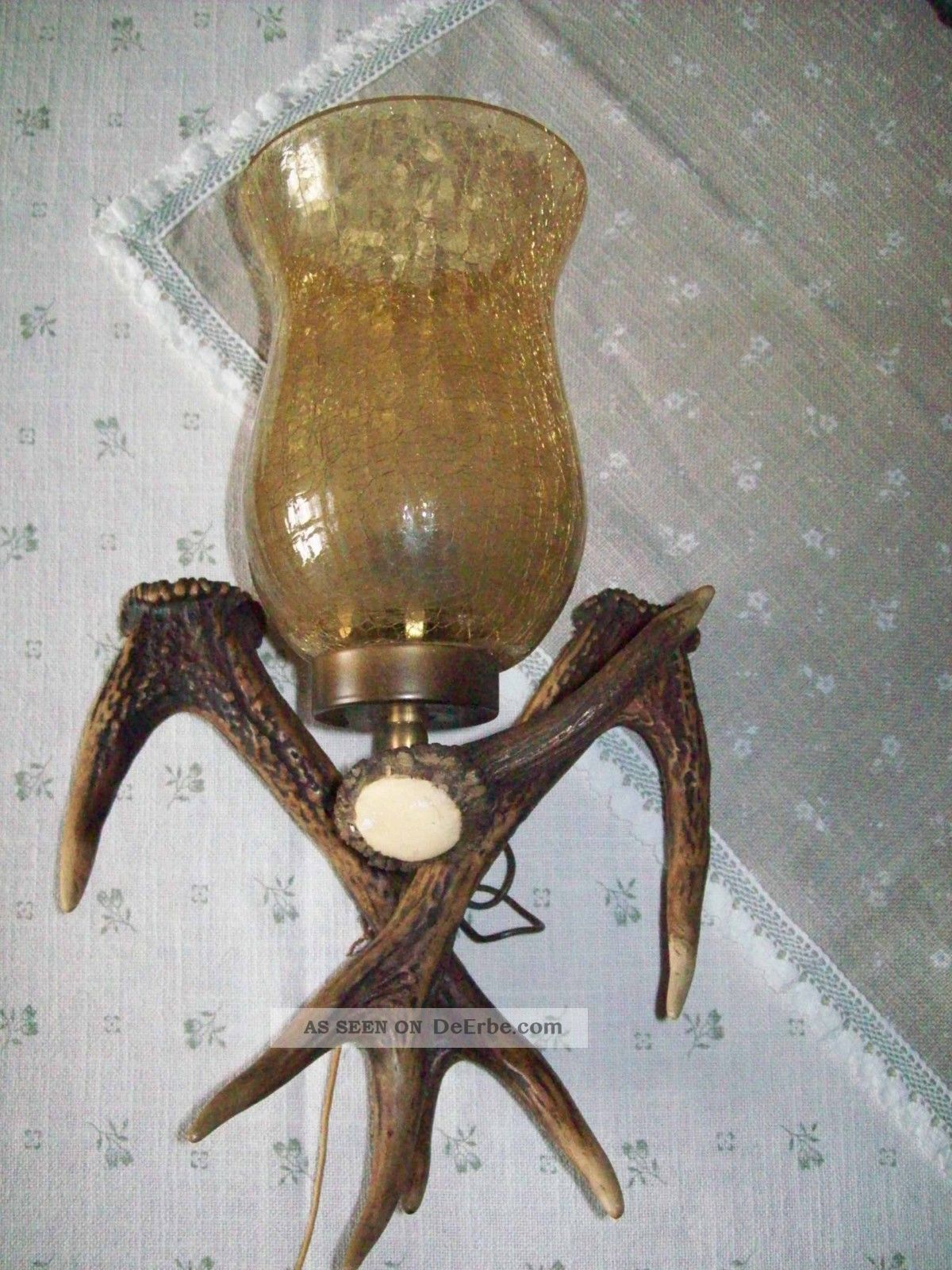 Geweihwandlampe - Hirschgeweih - Jagd Stube Jäger Lampe Für Hütte Geweih Nr.  1 Jagd & Fischen Bild