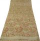 Vintage - Sari Aus Reiner Seide Stoff Braun Abstrakt Printed Indischen Sari Wrap H Kleidung Bild 2