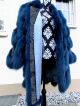 Luxus Polarfuchs Pelzmantel Polarfuchs In Blau Gr.  42/44@herrlicher Pelztraum@ Kleidung Bild 2
