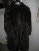 Nerzmantel Nerz Pelz Mantel Saumweite 160 Cm 42 - 44 - Dunkles Braun Kleidung Bild 1